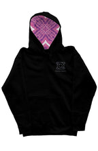 Load image into Gallery viewer, &quot;Dermal Pink&quot; Interior || Black Zip Hoodie