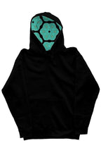 Load image into Gallery viewer, &quot;Turquoise&quot; Interior Hood || White Zip Hoodie