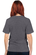 Load image into Gallery viewer, Women&#39;s Heather Grey S/S T-shirt || White-P Pocket