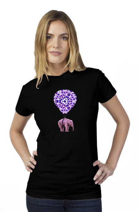 Cellephant Black SS Print T-Shirt