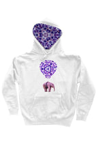 Load image into Gallery viewer, &quot;Cell-ephant&quot; Double Print Heavyweight White Pullover || Hood Interior &amp; Face