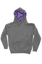 Load image into Gallery viewer, Double Printed Heavyweight Slate Pullover || &quot;Cell-ephant&quot; &amp; Hood